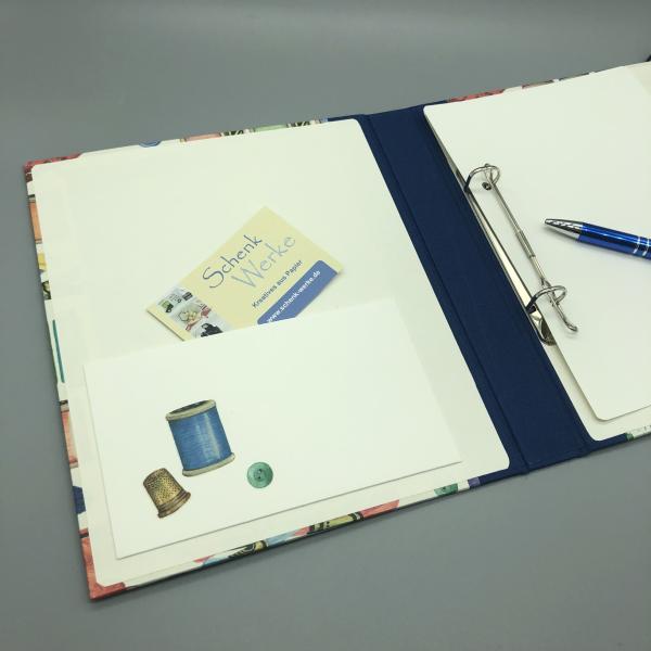 Ringbuch Planer A5 blau Innenseite Steckfach